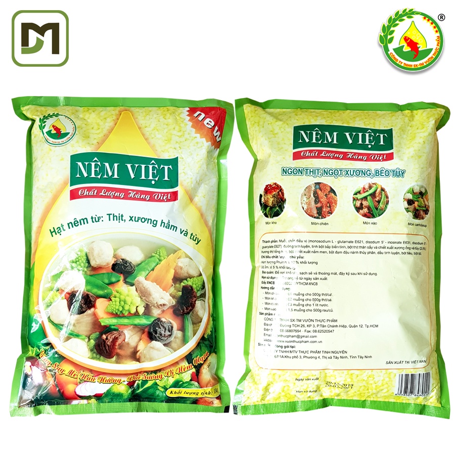 Hạt nêm Việt từ thịt heo, xương ống, tủy gói 1KG dòng Horeca