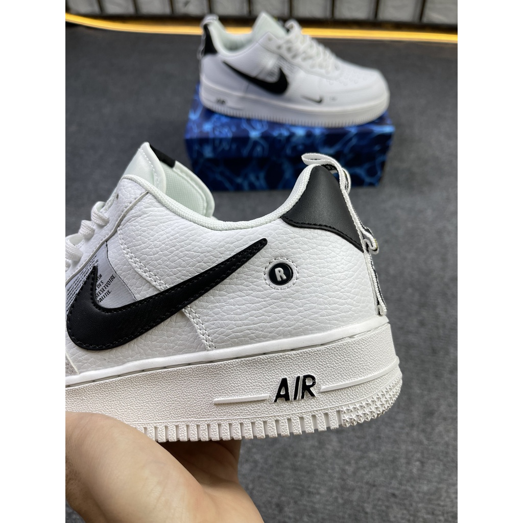 Giày AF1 TM Black and White, giày thể thao nam nữ bigsize 35- 44 45 năng động full bill box