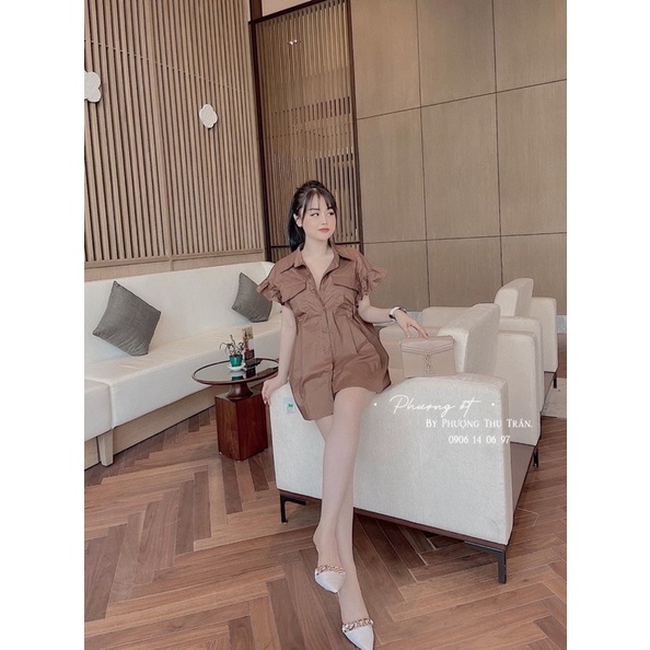Sơ mi tay bèo túi hôp bigsize 50 đến 90kg