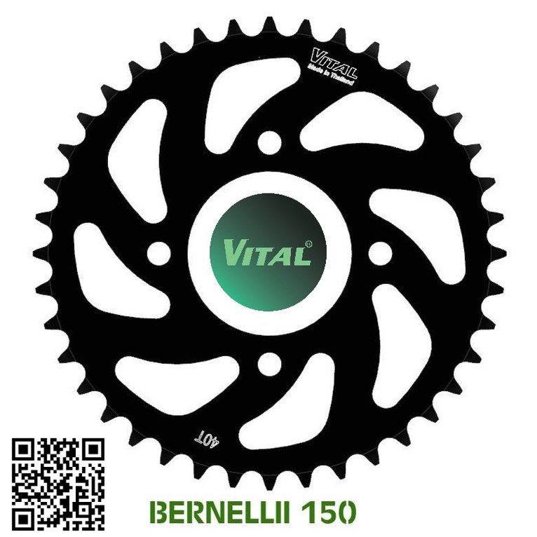 Dĩa Benelli 150,EN 125- 150/GN/ HJ125/Husky 125 /Benelli 150/ - NSD, Nhông sên dĩa VITAL chính hãng Thái land