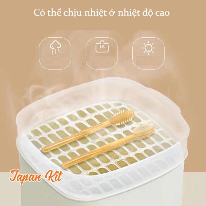 Bàn chải đánh răng cho bé kèm rơ tưa lưỡi silicon cho trẻ sơ sinh