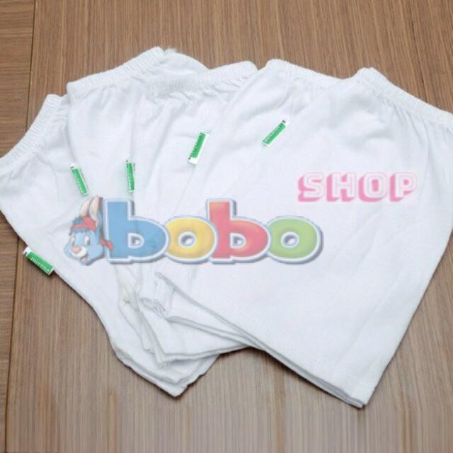 Set 5 Quần Đùi Trắng Bosinis Cho Bé Từ Sơ Sinh Đến 25kg