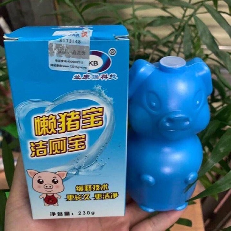 Viên thả bồn cầu hình con lợn - Vệ Sinh Toilet - Heo thả bồn cầu khử mùi diệt khuẩn