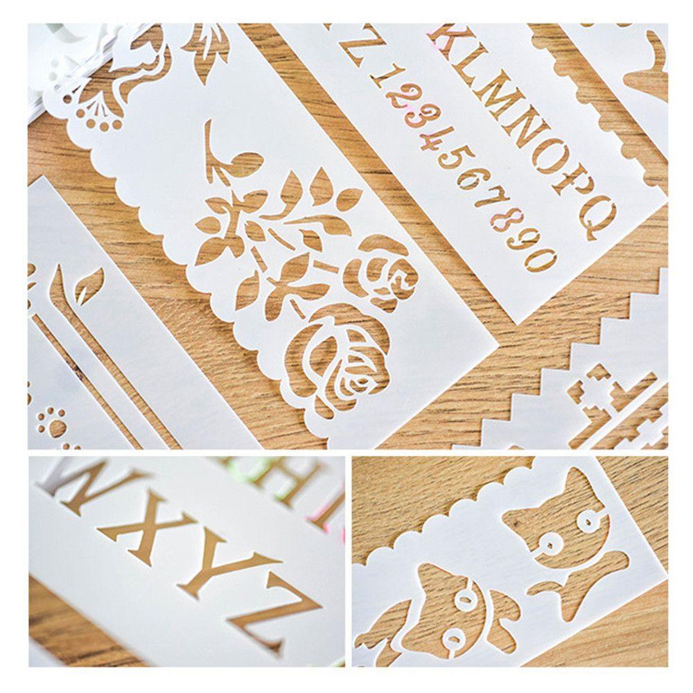 Bộ 8 Thẻ Giấy Họa Tiết Nổi Nhiều Lớp Dùng Trang Trí Album Thủ Công DIY