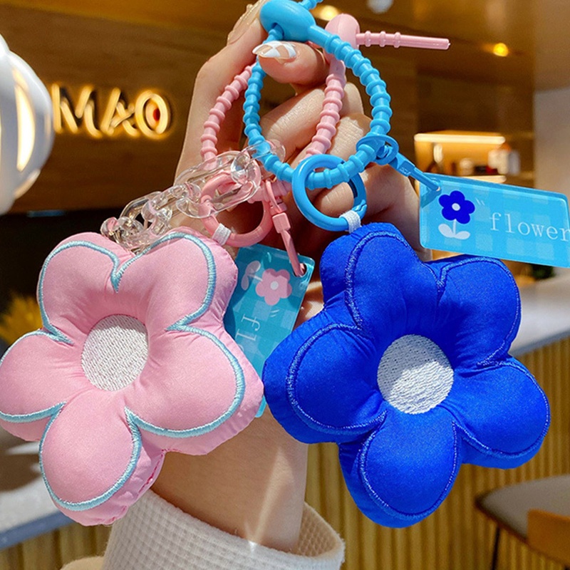 Phụ Kiện Móc Khóa / Điện Thoại Hình Ba Lô / Túi Xách Họa Tiết Hoa Xinh Xắn Cho Nữ
