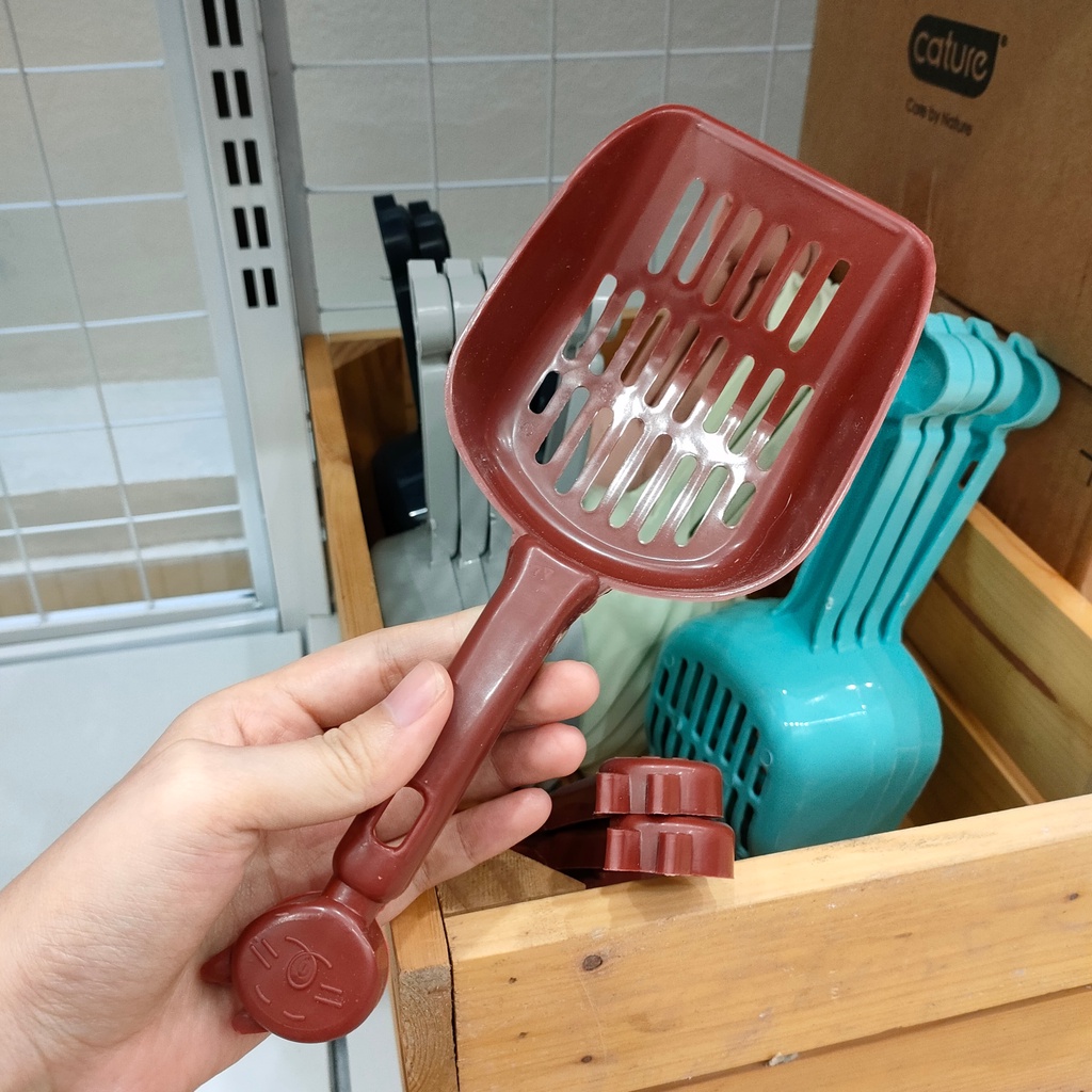 Xẻng xúc cát - Xẻng hốt cát vệ sinh cho mèo - nhiều màu