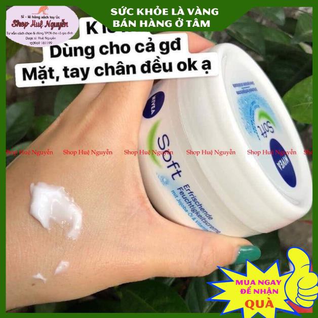 Kem dưỡng ẩm chuyên sâu Nivea Soft 200ml - Hàng nội địa Đức