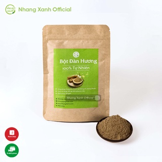 Bột Đàn Hương cao cấp Nhang Xanh - Gói 100g - Hương thơm dịu nhẹ, tẩy uế, xông nhà - 100% Tự Nhiên