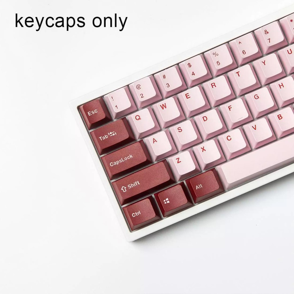 Bộ Keycap Darling PBT 127 Phím Font chữ đẹp,PBT Dày DoubleShot, Layout 68, 84,98...