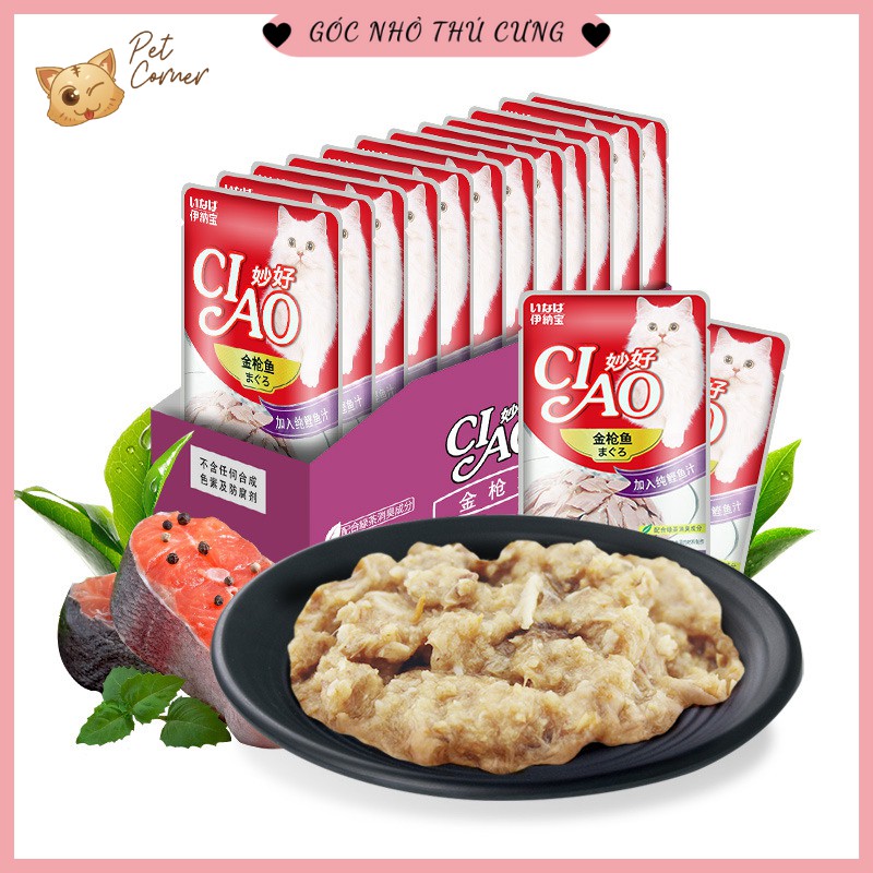 Pate Ciao dành cho mèo thơm ngon, bổ dưỡng (Gói 60g)