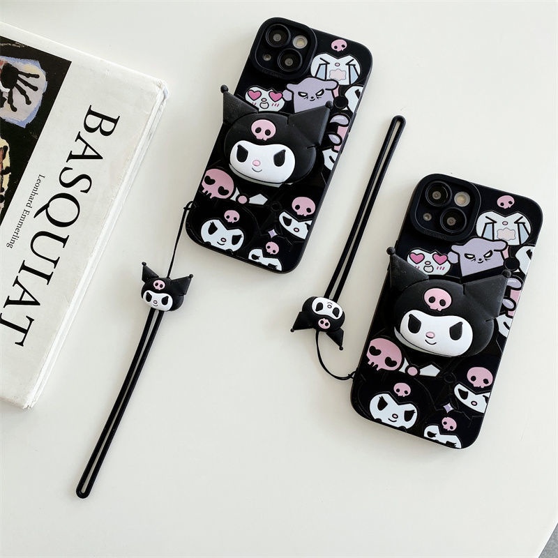 Ốp Điện Thoại Họa Tiết Kuromi Nhật Bản 4 Trong 1 Cho Xiaomi Redmi 4in1 K30 Mi 10 Lite Mi 11 Mi 12 Pro K40 Note 7 Pro Note 8 9 10 Pro