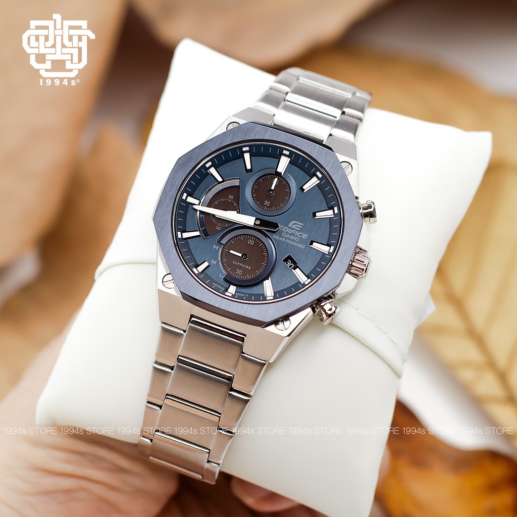 Đồng hồ nam Casio Edifice EFS-S570 / EFS-S570DB-2A vỏ siêu mỏng 9,7mm, kính Sapphire chống trầy chính hãng
