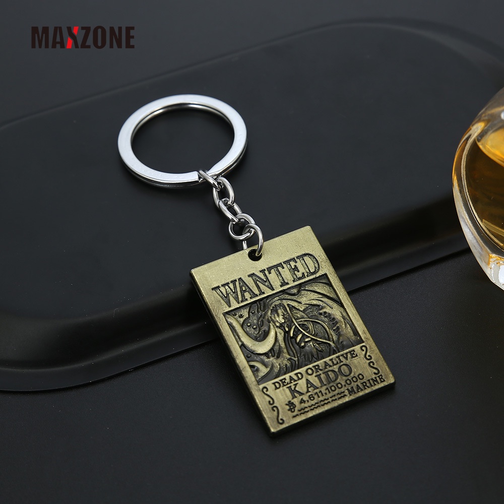 Maxzone Móc Khóa Kim Loại Hình Nhân Vật One Piece Roronoa Zoro Shanks Kaido Charlotte Linlin Edward Newgate Marshall Teach