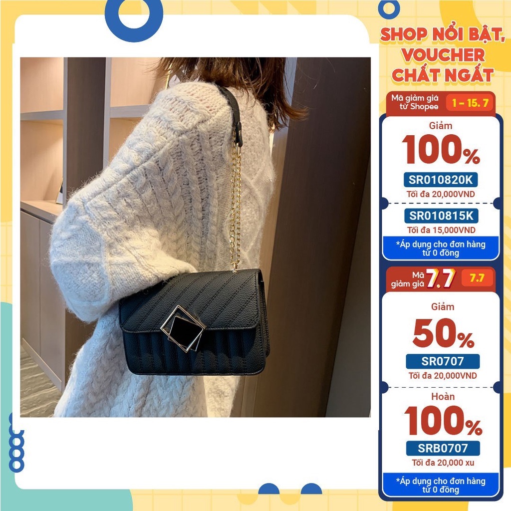 XẢ KHO Túi Xách Nữ đeo chéo đẹp da PU cao cấp thời trang Hàn Quốc kiểu dáng công sở hot trend