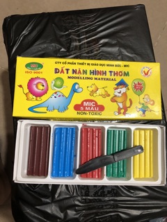 Đất nặn mic 10 màu ,6 màu ,5 màu