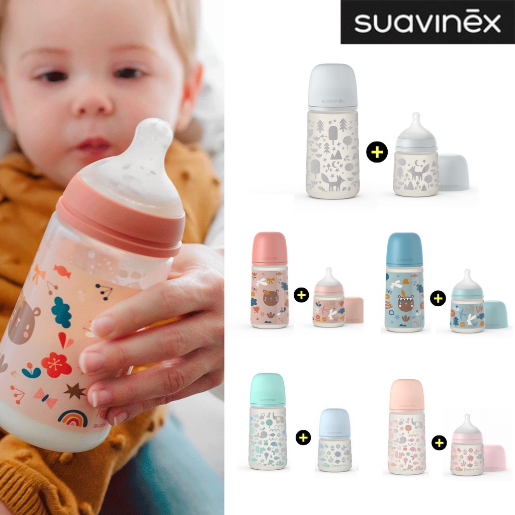 Suavinex bộ 2 bình sữa 150ml & 270ml