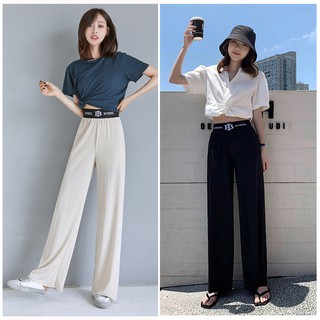 Quần culottes cạp cao BUTBERR chất đũi vải mềm mịn thời trang