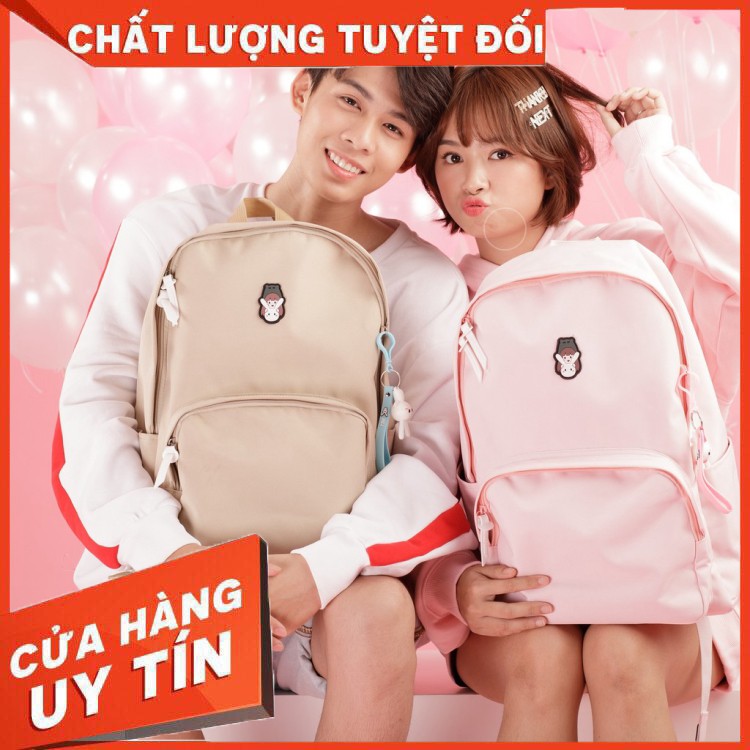 HÀNG CAO CẤP -  Ba Lô Thỏ Bảy Màu Couple Edition - Màu Hồng - HooHooHaHa  - Hàng Cao Cấp