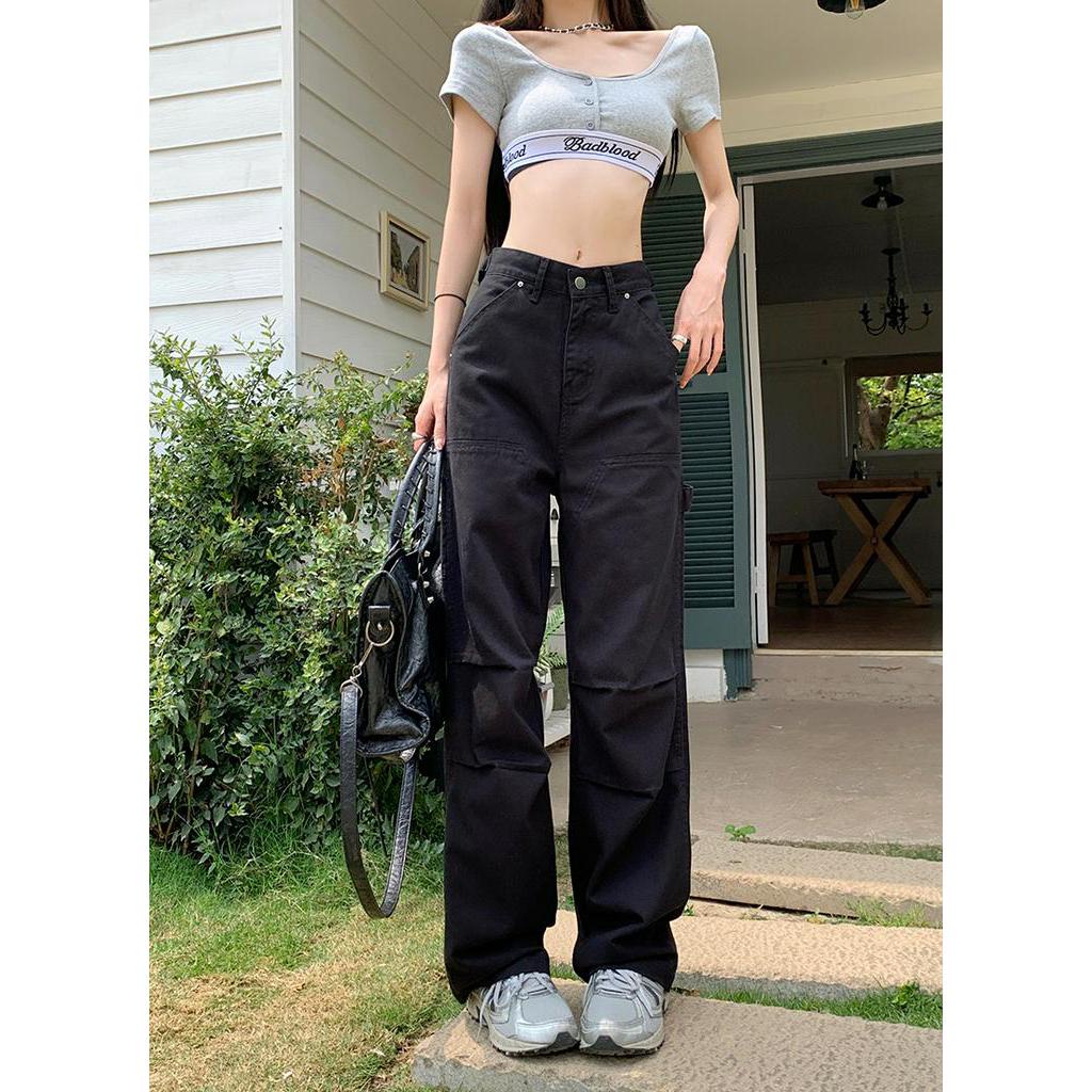 Quần Dài Ống Rộng Lưng Cao Phong Cách Mới Mùa Hè 63096