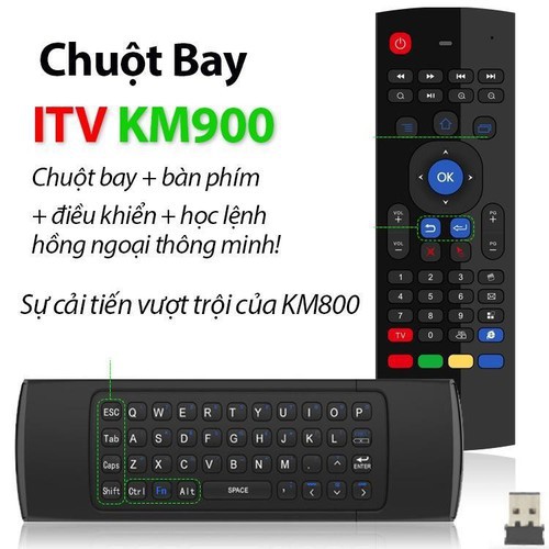 AIR MOUSE KM900 TÌM KIẾM BẰNG GIỌNG NÓI