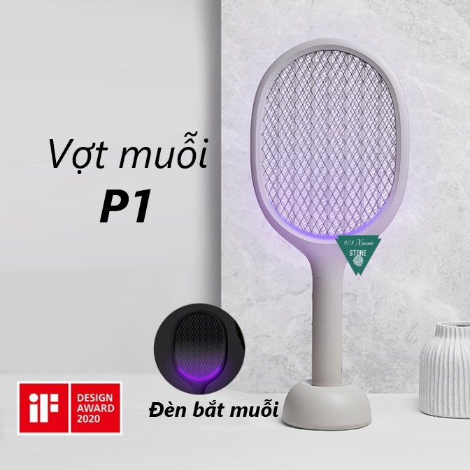 Vợt muỗi xiaomi chạy điện Mosquito Swatter - thiết bị bắt diệt côn trùng trong nhà - vienthonghn