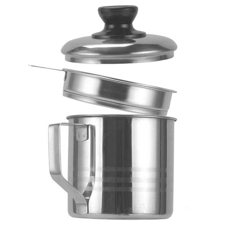 Ca Lọc Dầu - Ca Inox Lọc Cặn Dầu Ăn - Mỡ Thừa Tái Sử Dụng 101220