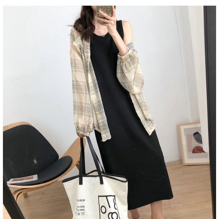 Đầm Ngủ Sát Nách Cổ Tròn Dáng Rộng Vải Lụa Mát Thời Trang Mùa Hè Cho Bạn Gái