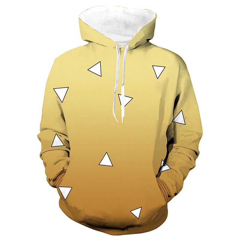 Áo khoác hoodie hóa trang nhân vật Zenitsu trong phim anime Kimetsu No Yaiba | BigBuy360 - bigbuy360.vn