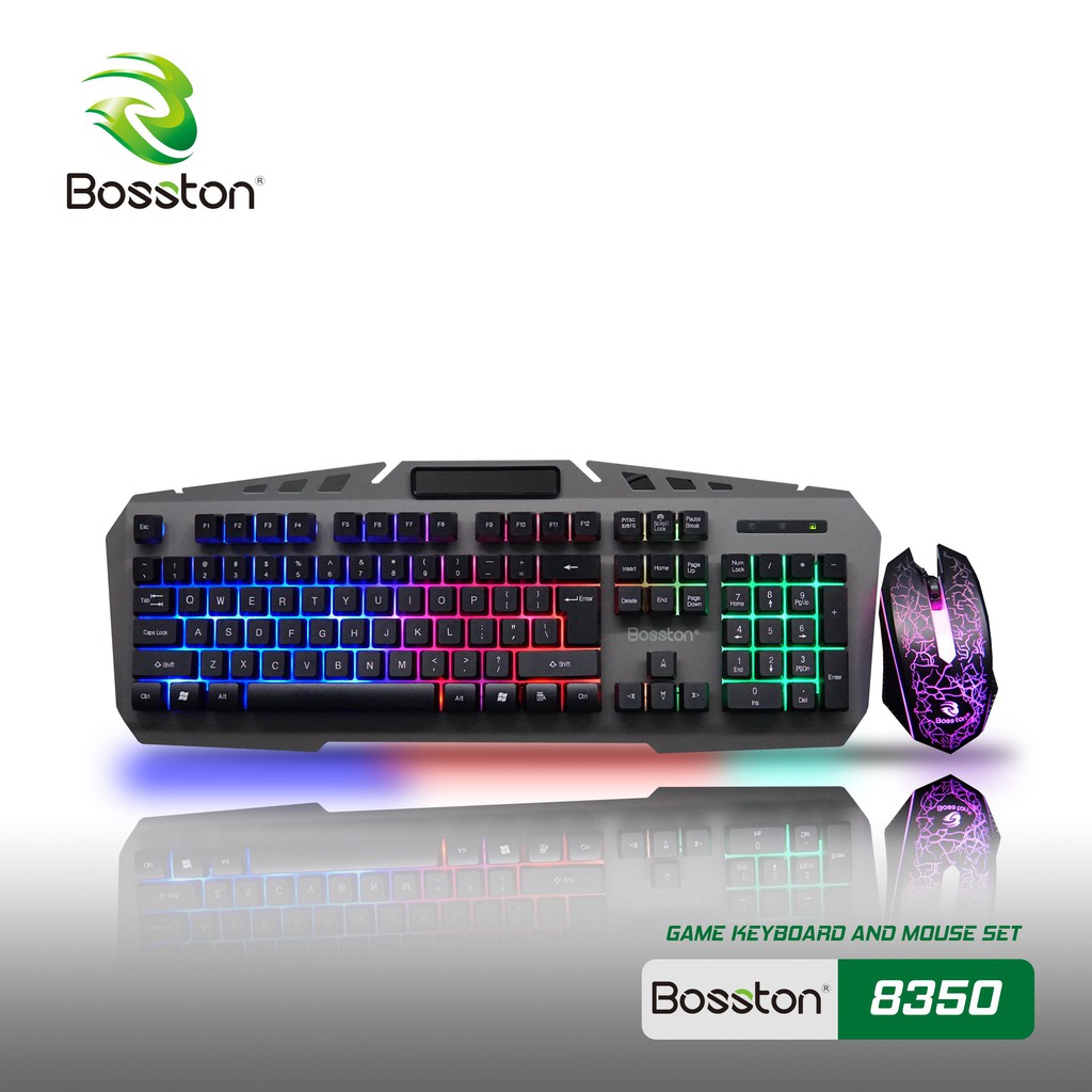 Combo bàn phím chuột gaming Bosston 8350-BH 12 THÁNG