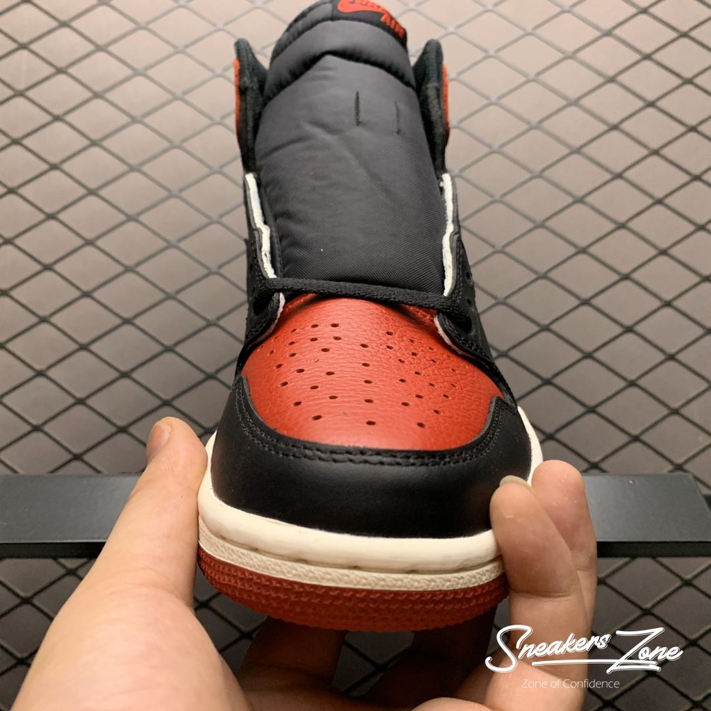 (FREESHIP+HỘP+QUÀ) Giày thể thao AIR JORDAN 1 Retro High Bred Toe màu đỏ trắng cao cổ Cho Cả Nam Và Nữ | BigBuy360 - bigbuy360.vn