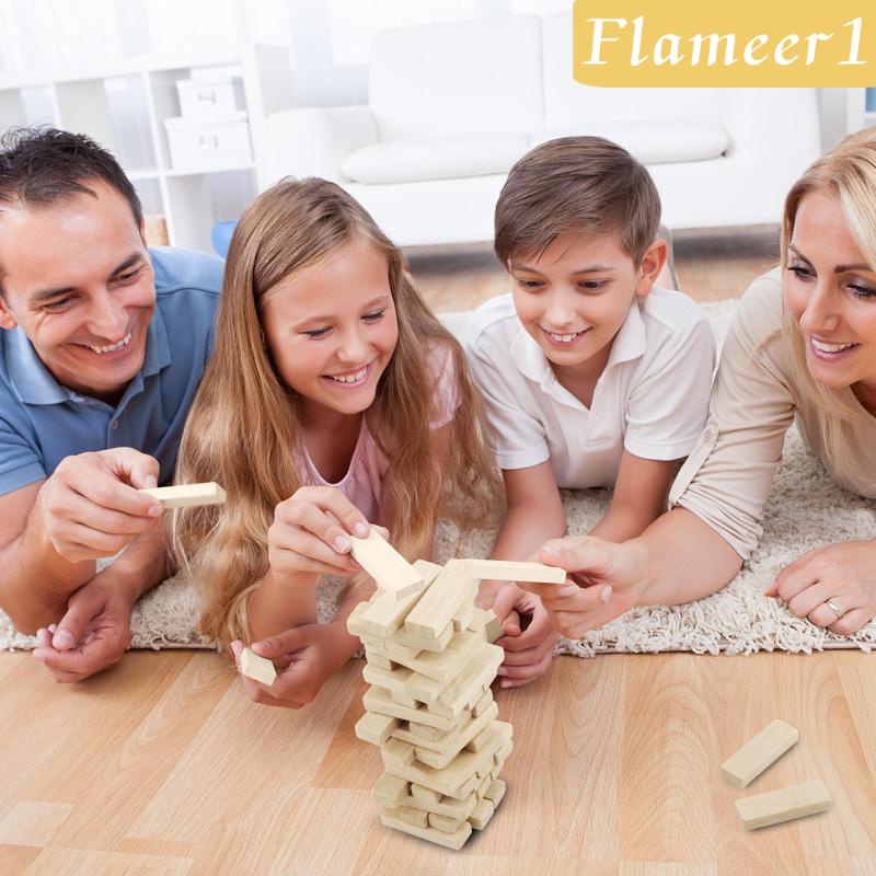 1 [Flameameer] 50 Khối Gỗ Domino Hình Chữ Nhật Cho Nghệ Thuật Và Dự Án Thủ Công