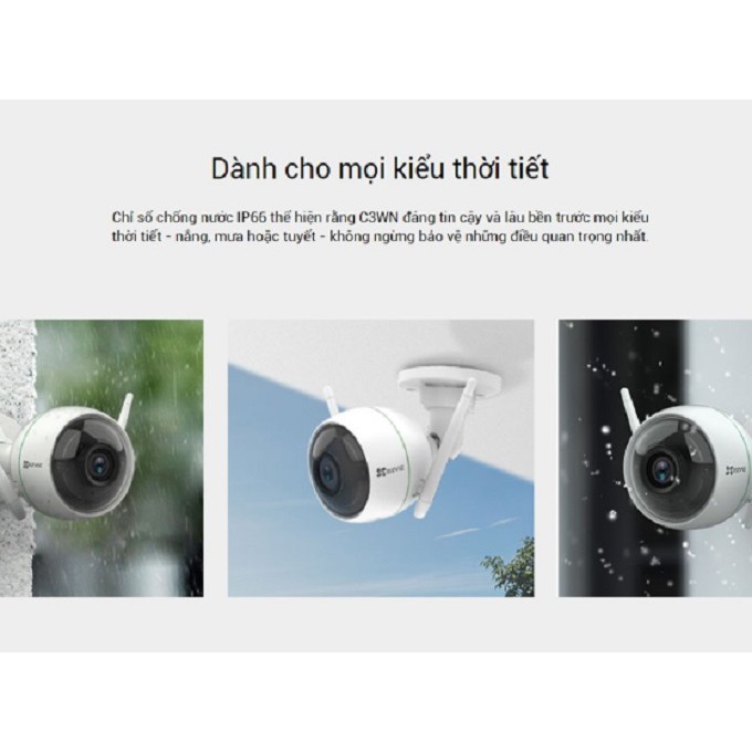 Camera ngoài trời 2MP EZVIZ C3WN 1080P (CS-CV310 2MP) - Bảo hành 24T