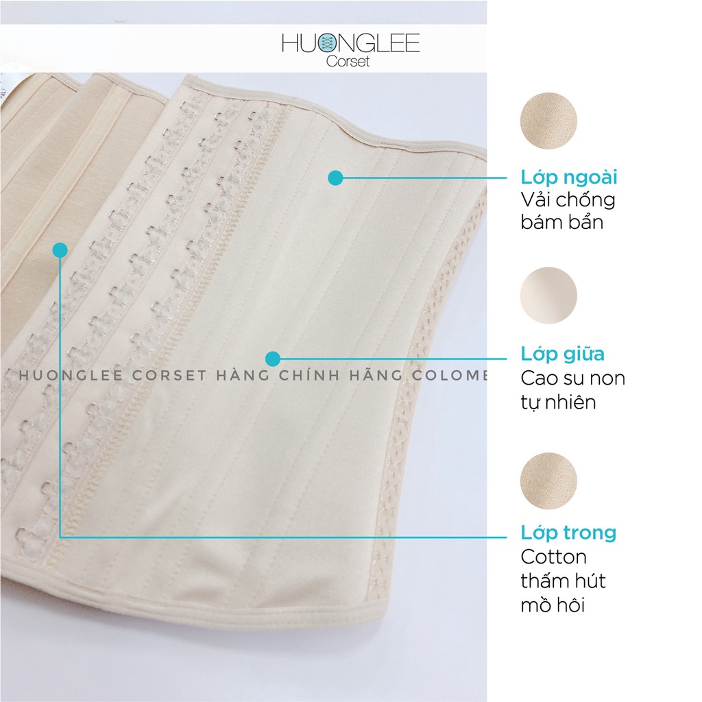 Đai Gen Nịt Bụng Thon Eo Latex Active Flex Jennie 13 xương thép 28cm