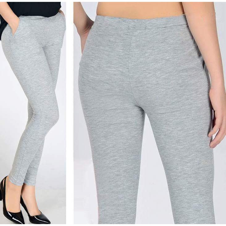 Quần legging 2 túi trước loại thun cotton mềm có độ co dãn