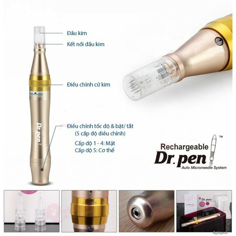 Máy lăn kim, Máy phi kim Dr Pen M7, A1, nhập khẩu chính hãng