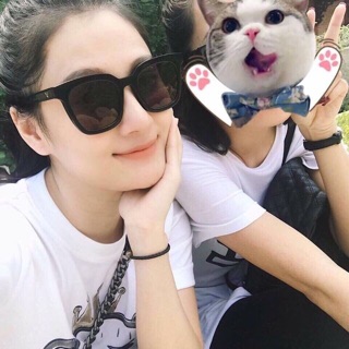Kính râm, Kính mát Mắt vuông basic đen đơn giản cho Nam và nữ