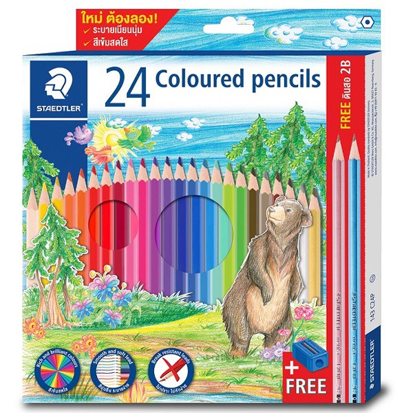 Chì màu cao cấp 24 màu - STAEDTLER 143C24P - TL