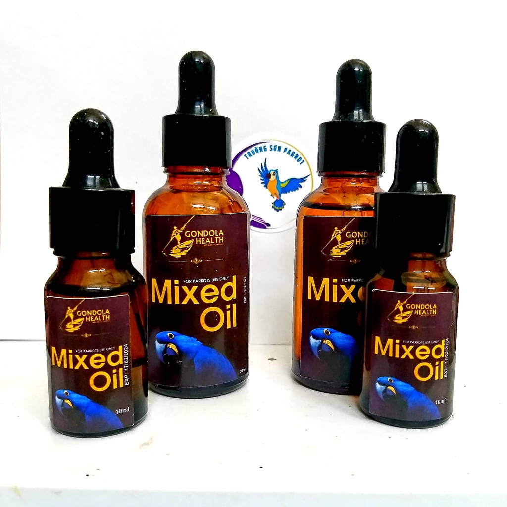 Dầu dinh dưỡng MIXED OIL giàu vitamin và khoáng chất cho vẹt và chim cảnh chai 10ml/30ml