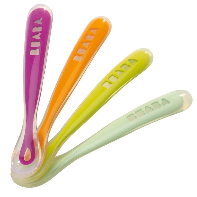 Thìa cầu vồng silicon Beaba cho bé