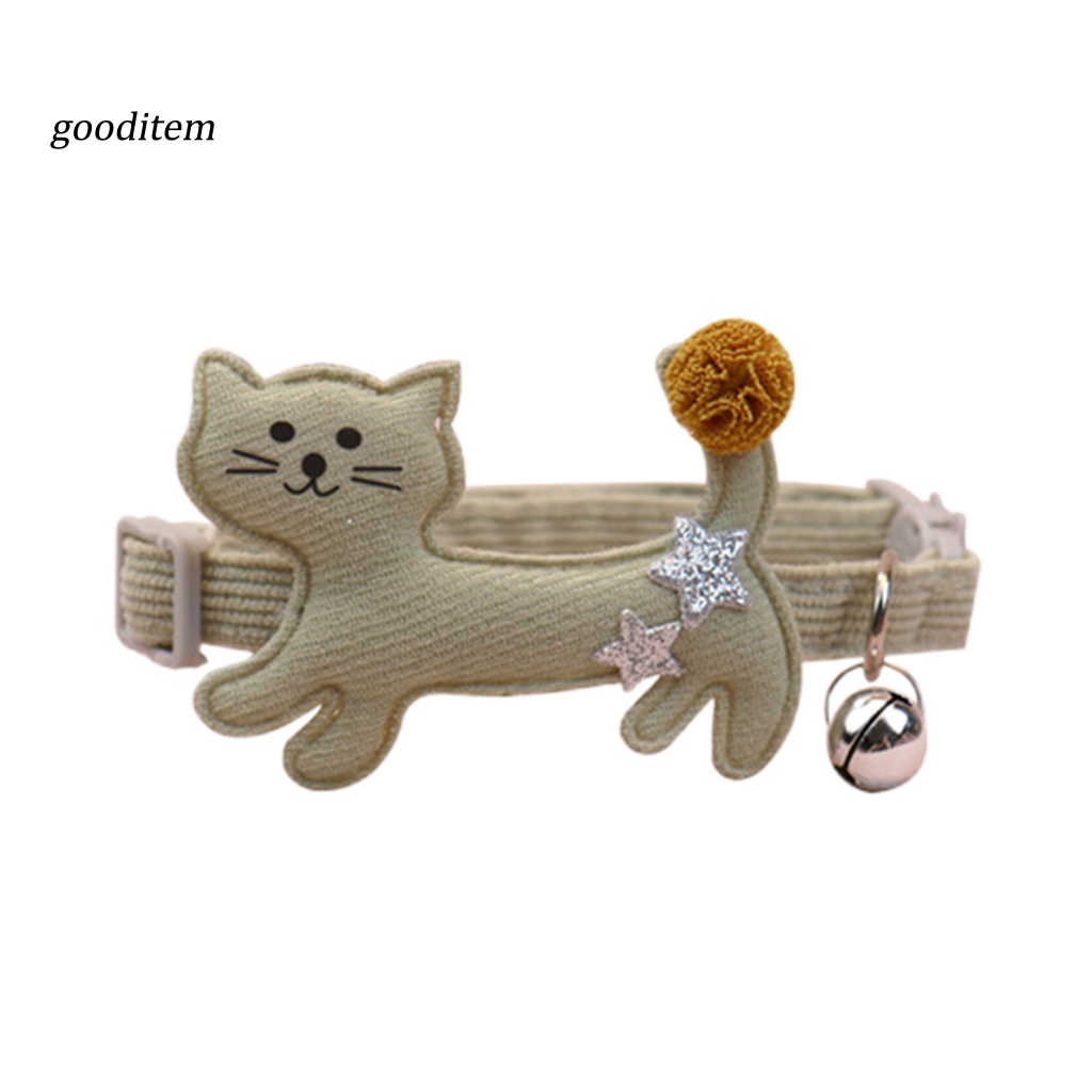 Yếm Đeo Cổ Bằng Vải Nhung Thiết Kế Chuông Họa Tiết Mèo Kitty Dành Cho Thú Cưng Làm Việc Hàng Ngày