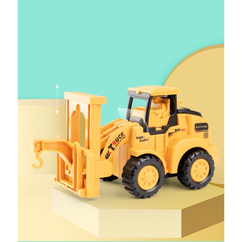 Đồ chơi chạy cót vui nhộn, thú vị máy xúc đáng yêu dễ thương, nhựa an toàn, nhấn là chạy - Đồ chơi trí tuệ