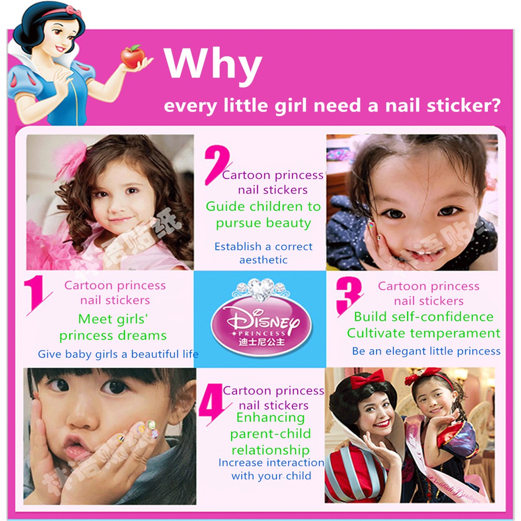 Miếng dán trang trí móng tay tự làm hình động vật hoạt hình dễ thương