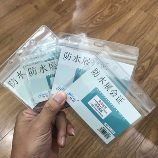 20 Chiếc bao đựng thẻ, bảng thẻ, thẻ học sinh sinh viên, cán bộ công nhân viên kiểu ngang( bao nhựa dẻo mọi kích thước)