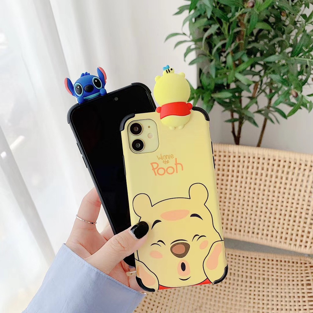 Ốp điện thoại mềm thiết kế quái vật/pooh 3D iPhone 11 Pro Promax X XS XR XSmax 6 6s 7 8 plus | BigBuy360 - bigbuy360.vn