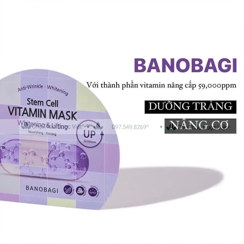 Mặt nạ vitamin Banobagi ( Mặt nạ giấy dưỡng ẩm, trắng da, mờ nám) - Chợ Thảo Dược Việt