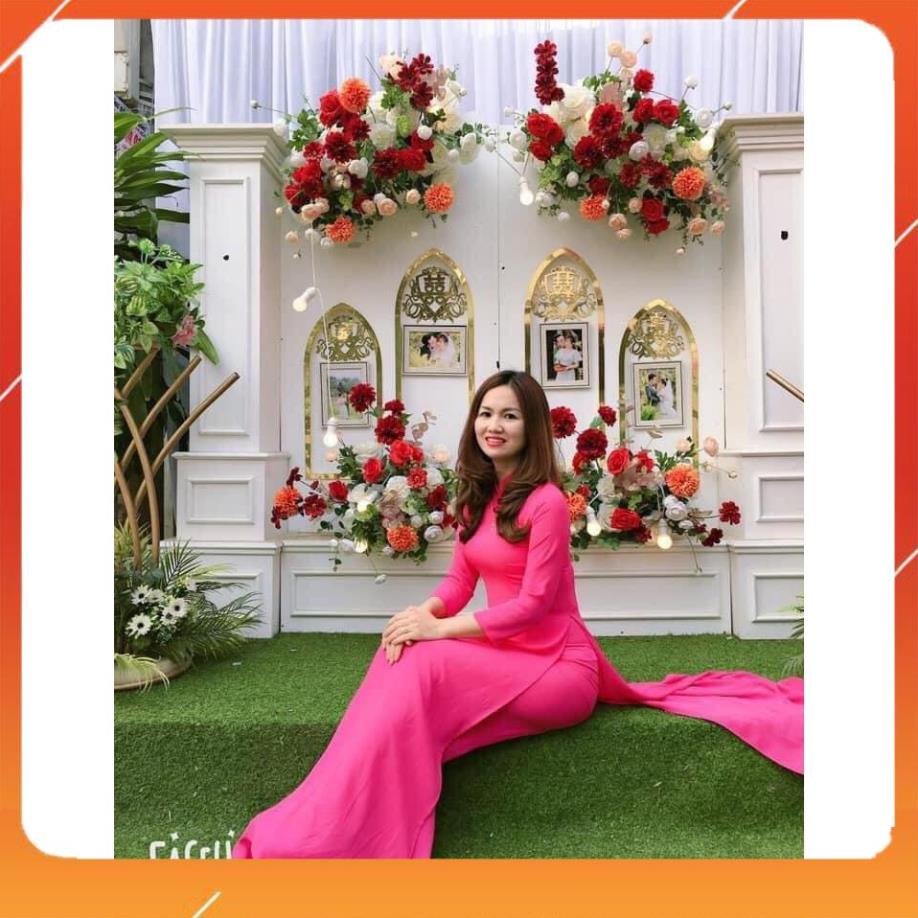 [ KHUYẾN MÃI SỐC] Áo Dài Lụa Nhật Trơn _áo dài may sẵn _áo dài cổ cao và cổ tròn