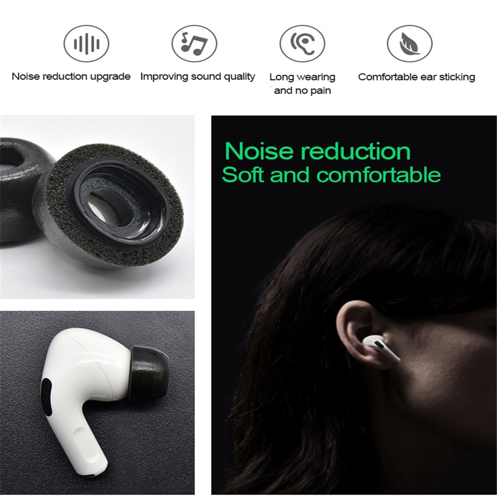 Nút Bọc Đầu Tai Nghe Bằng Cao Su Non Cách Âm Thay Thế Chuyên Dụng Cho Airpods Pro