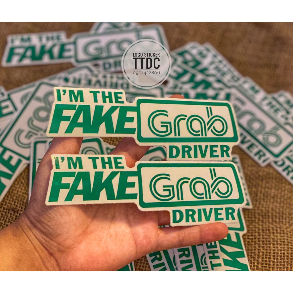 Tem logo decal sticker Fake Taxi