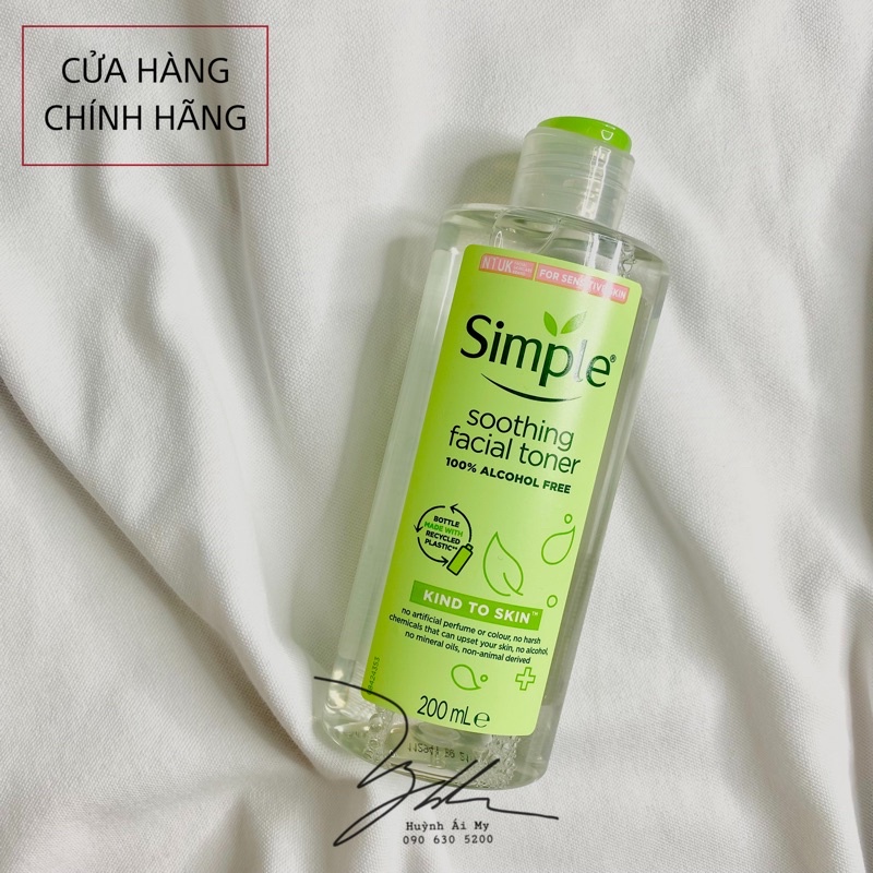 [HÀNG CÔNG TY] Nước hoa hồng Simple cho da nhạy cảm