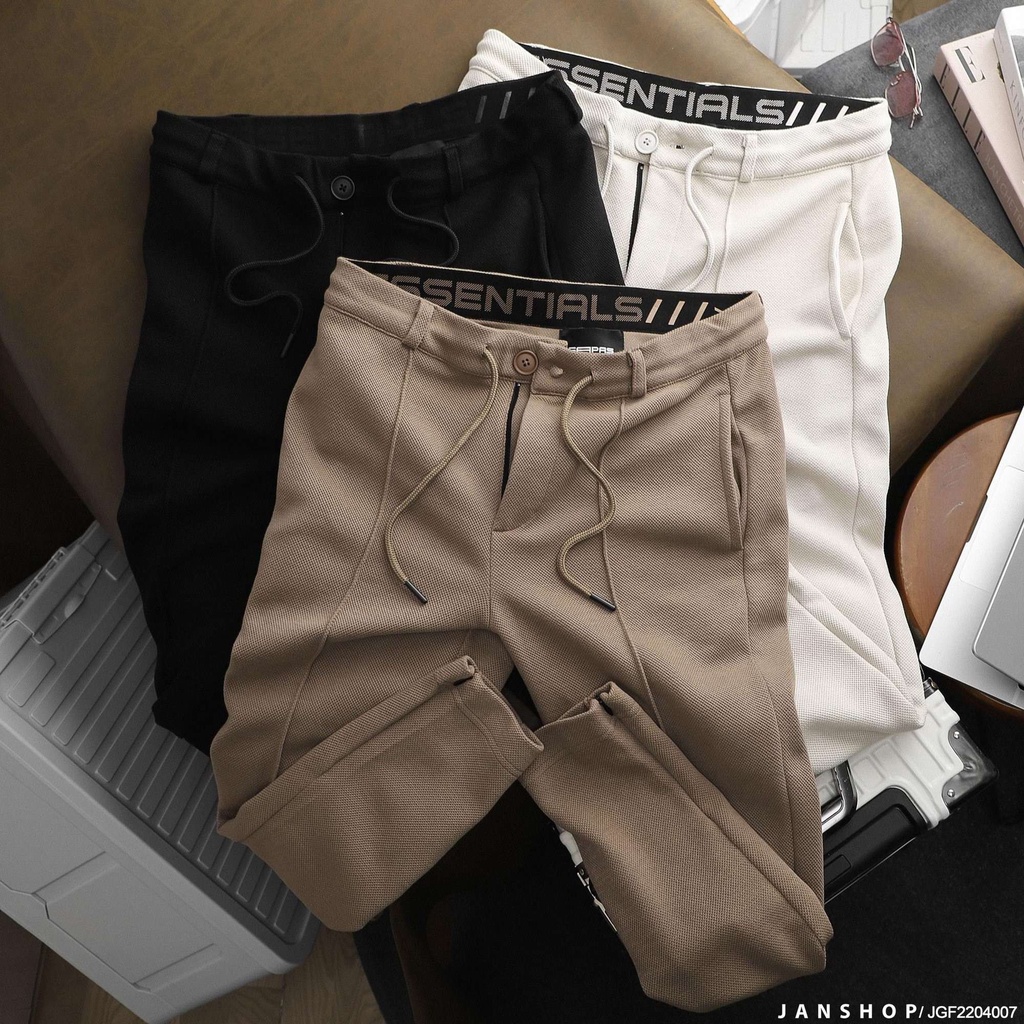 Quần Jogger Chất Vải Thun Pique Mềm Mịn Và Co Giãn Thoả Mái Cùng Form Dáng Casual Mặc Đi Làm Hay Đi Chơi, Thể Thao